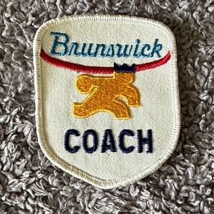 Brunswick Coach Embroidered Patch in Cream, Gold & Navy